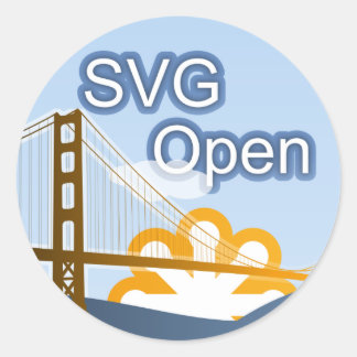 Sticker Rond SVG Open