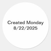 Sticker Rond svsedf (Devant)