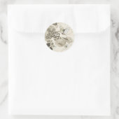 Sticker Rond SW Rosen et Schmetterlinge (Sac)
