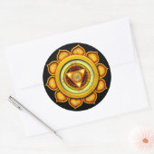 Sticker Rond Swadhisthana ou Sacral le 2ème Chakra (Enveloppe)