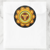 Sticker Rond Swadhisthana ou Sacral le 2ème Chakra (Sac)