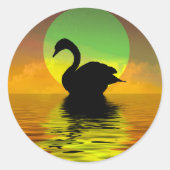 Sticker Rond Swan (Devant)