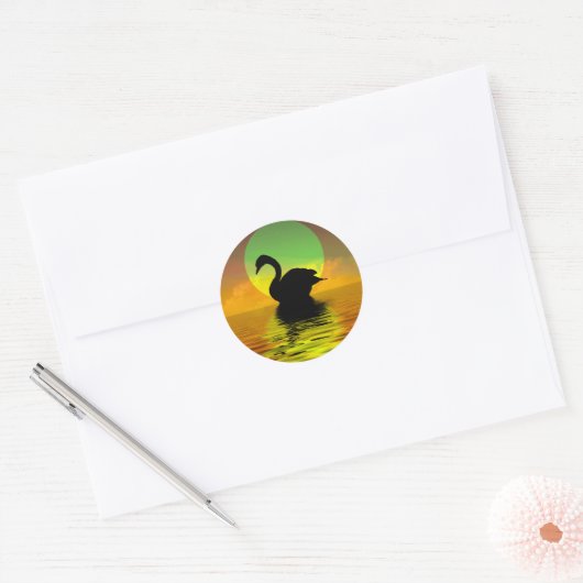 Sticker Rond Swan (Enveloppe)