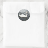 Sticker Rond Swan impressionniste (Sac)