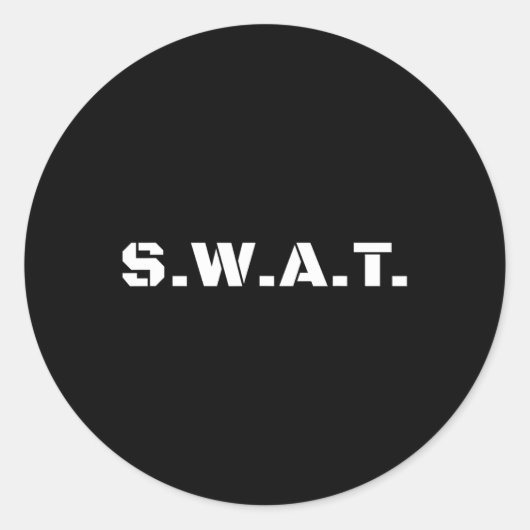 Sticker Rond Swat Team Boys Halloween Costume Kids Tactique Uni (Devant)
