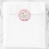 Sticker Rond Sweams Rêves LAMB Baby shower SDK#4 Merci Ewe (Sac)
