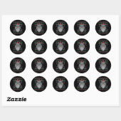 Sticker Rond Sweaters de Noël moches 1 (Feuille)