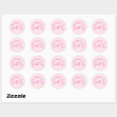 Sticker Rond Sweet 16 (Feuille)