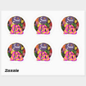 Sticker Rond Sweet 16 Anniversaire (Feuille)