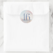 Sticker Rond Sweet 16th Beach Anniversaire Fête Favor (Sac)