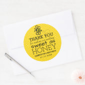 Sticker Rond Sweet As Honey Wedey Favoriser (Enveloppe)