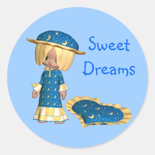 Sticker Rond Sweet Dreams (Devant)