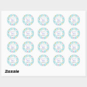 Sticker Rond Sweet Ice Cream Birthday (Feuille)