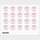 Sticker Rond Sweet Ice Cream Birthday (Feuille)