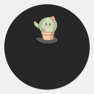 Sticker Rond Sweet Little Cactus
