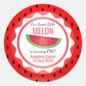 Sticker Rond Sweet Melon Birthday (Devant)