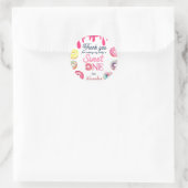 Sticker Rond Sweet One 1er anniversaire (Sac)