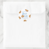 Sticker Rond Sweet One Cookies et Lait 1er anniversaire fête (Sac)