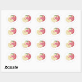 Sticker Rond Sweet Peaches (Feuille)