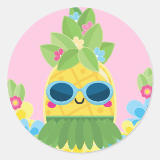 Sticker Rond Sweet Pineapple Girls Ms Onederful Premier anniver