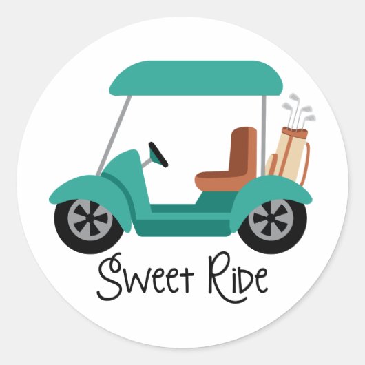 Sticker Rond Sweet Ride (Devant)