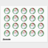 Sticker Rond Sweet Santa Claus Noël Pepperment Candy 20 (Feuille)