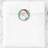 Sticker Rond Sweet Santa Claus Noël Pepperment Candy 20 (Sac)