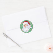 Sticker Rond Sweet Santa Claus Noël Pepperment Candy 20 (Enveloppe)