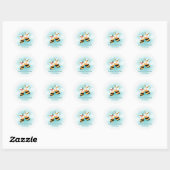 Sticker Rond Sweet Signifie Avoir Un Mariage Sympa Favoriser (Feuille)
