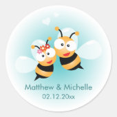 Sticker Rond Sweet Signifie Avoir Un Mariage Sympa Favoriser (Devant)