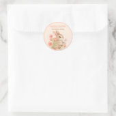 Sticker Rond Sweet Spring Bunnies & Floral Garden  (Sac)