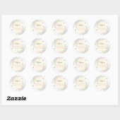 Sticker Rond Sweet To Bee One Pastel Premier Anniversaire (Feuille)