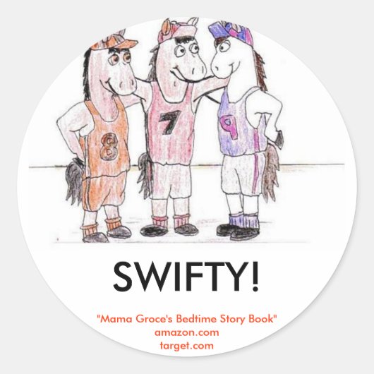 Sticker Rond SWIFTY !, "Mama Groce's Bedtime Story Book (Devant)