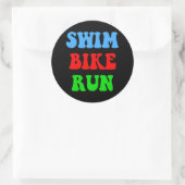 Sticker Rond Swim Bike (Sac)