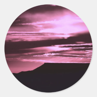 Sticker Rond SWRoseMesaSunset