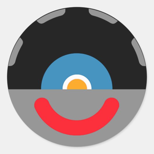 Sticker Rond Sy-Clops Clupkitz Head (Devant)