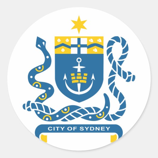 Sticker Rond sydney, Australie (Devant)