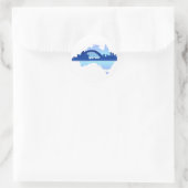 Sticker Rond Sydney Australie 3 (Sac)