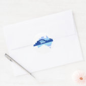 Sticker Rond Sydney Australie 3 (Enveloppe)