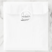 Sticker Rond Sydney dans un globe de verre (Sac)