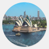 Sticker Rond Sydney - OPÉRA HOUSE - panorama (Devant)
