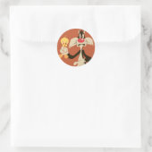 Sticker Rond SYLVESTER™ avec TWEETY™ (Sac)