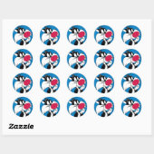 Sticker Rond Sylvester Jr. | Pose classique (Feuille)