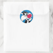 Sticker Rond Sylvester Jr. | Pose classique (Sac)
