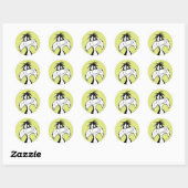 Sticker Rond SYLVESTER™ Silly (Feuille)