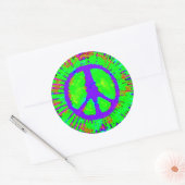 Sticker Rond SYMBOLE Abstrait DE Cravate Psychédélique-Dye DE L (Enveloppe)