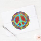 Sticker Rond SYMBOLE Abstrait Psychédélique Cravate fine - Dye  (Enveloppe)