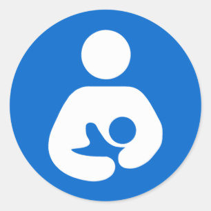 Sticker Rond Symbole allaitant international