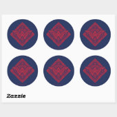 Sticker Rond Symbole amazonien Wonder Woman (Feuille)