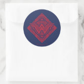 Sticker Rond Symbole amazonien Wonder Woman (Sac)